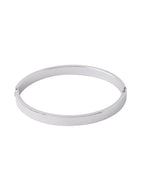 NVR Men's Silver Metal Interlock Kada Bracelet - Distacart