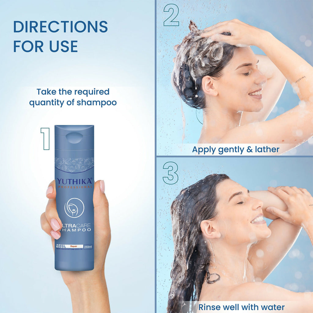 Yuthika Professional Ultra Care Shampoo For Women & Men With Meadfoam Seed Oil