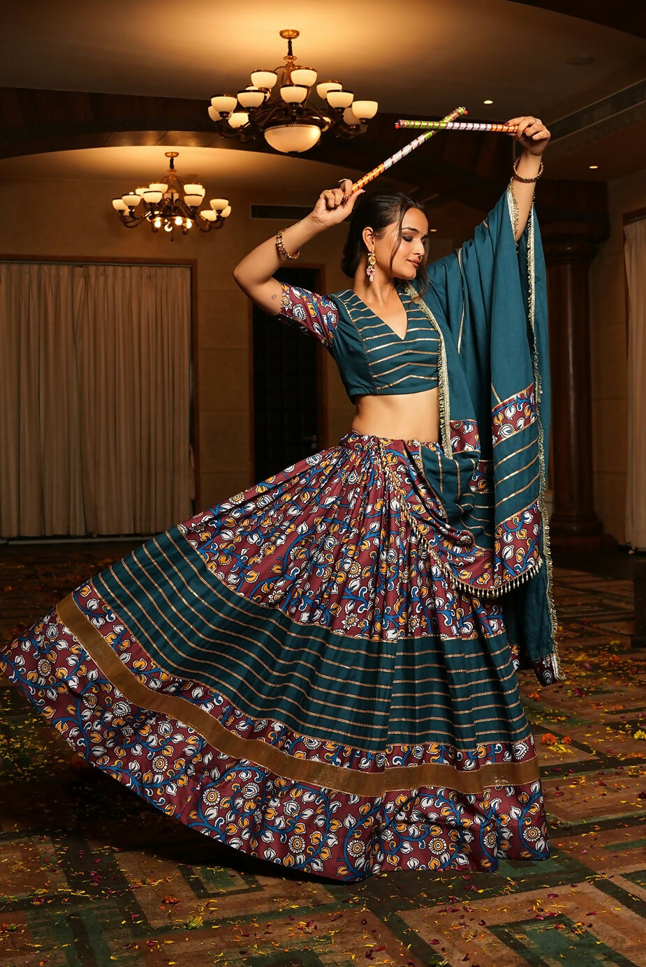 AI Fashion Rama Crepe Designer Navratri Wear Lehenga Choli Collection