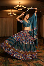 AI Fashion Rama Crepe Designer Navratri Wear Lehenga Choli Collection