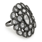 Kundan Over sized Ring- Ruby Raang