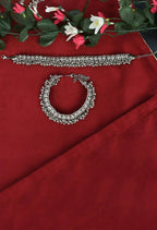 Mominos Fashion Kamal Johar Oxidised Heavy Silver Anklets