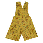 Mhyssa Yellow Dungaree With Round Neck Half Sleeves Maroon Shirt Set