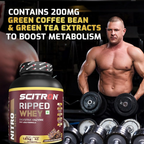 Scitron Ripped Whey Protein Powder Flavor Chocolate Fudge Brownie - Distacart