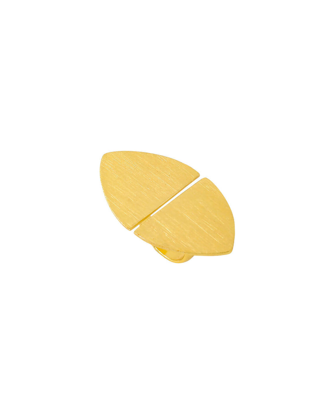 NVR Women's Western Gold-Polished Ajustable Finger Ring
