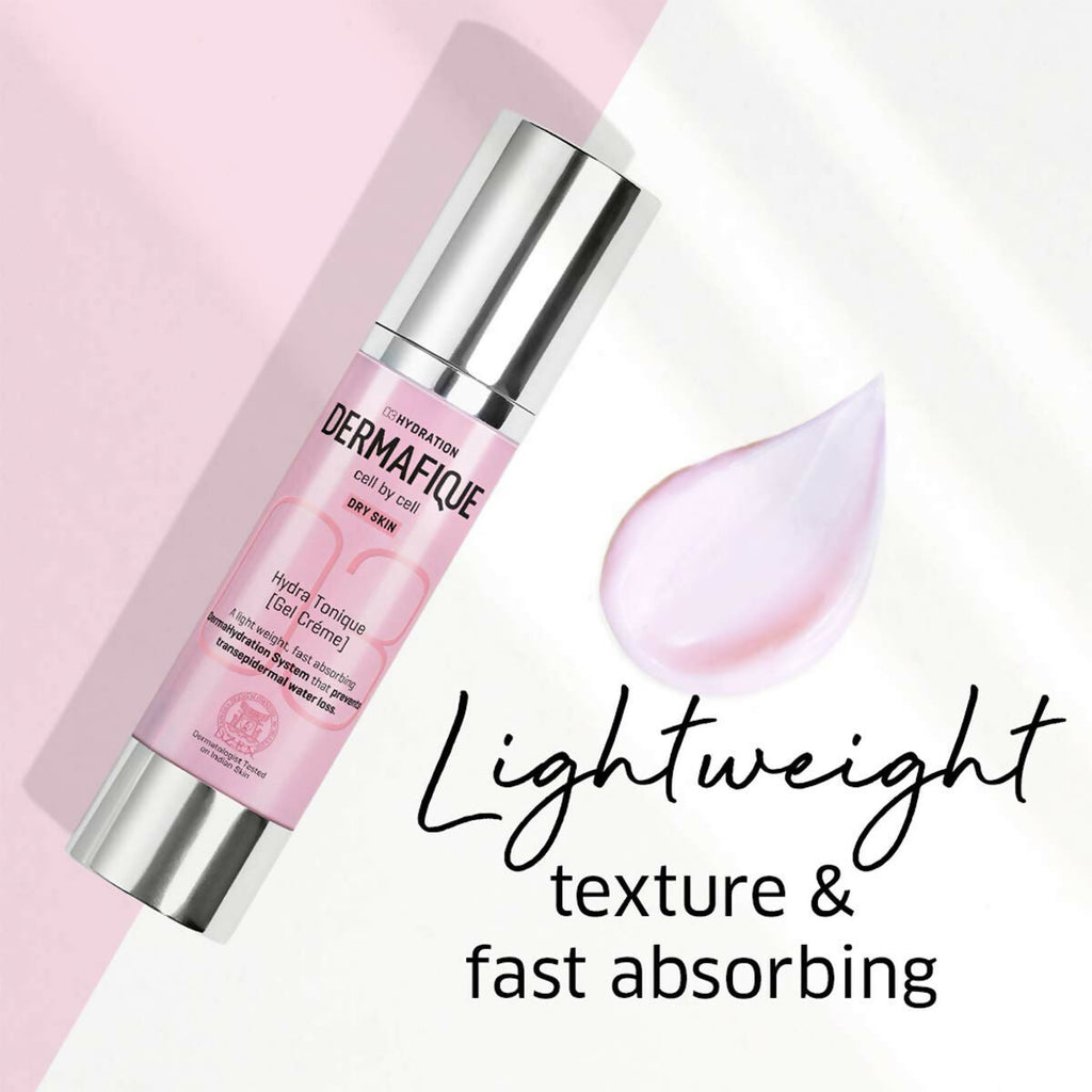 Dermafique Hydra Tonique Gel Creme With Shea Butter, Hydrating Moisturizer For Dry Skin