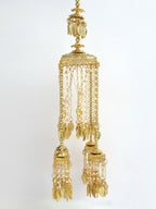 NVR Women's Pack Of 2 Gold-Polished & White Pearl Beaded Bridal Heavy Kaleera Sets - Distacart