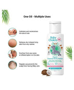BabyChakra Wash, Shampoo, Massage Oil Hair Oil & Coconut Oil for Babies Combo