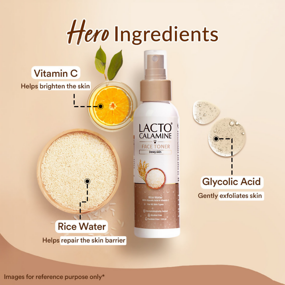Lacto Calamine Rice Toner - Korean Skincare for Glass Skin - Distacart