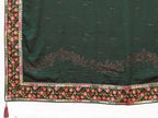 Green Silk Georgette Resham And Zari Embroidery Stone Handwork Saree - Norita Saumya