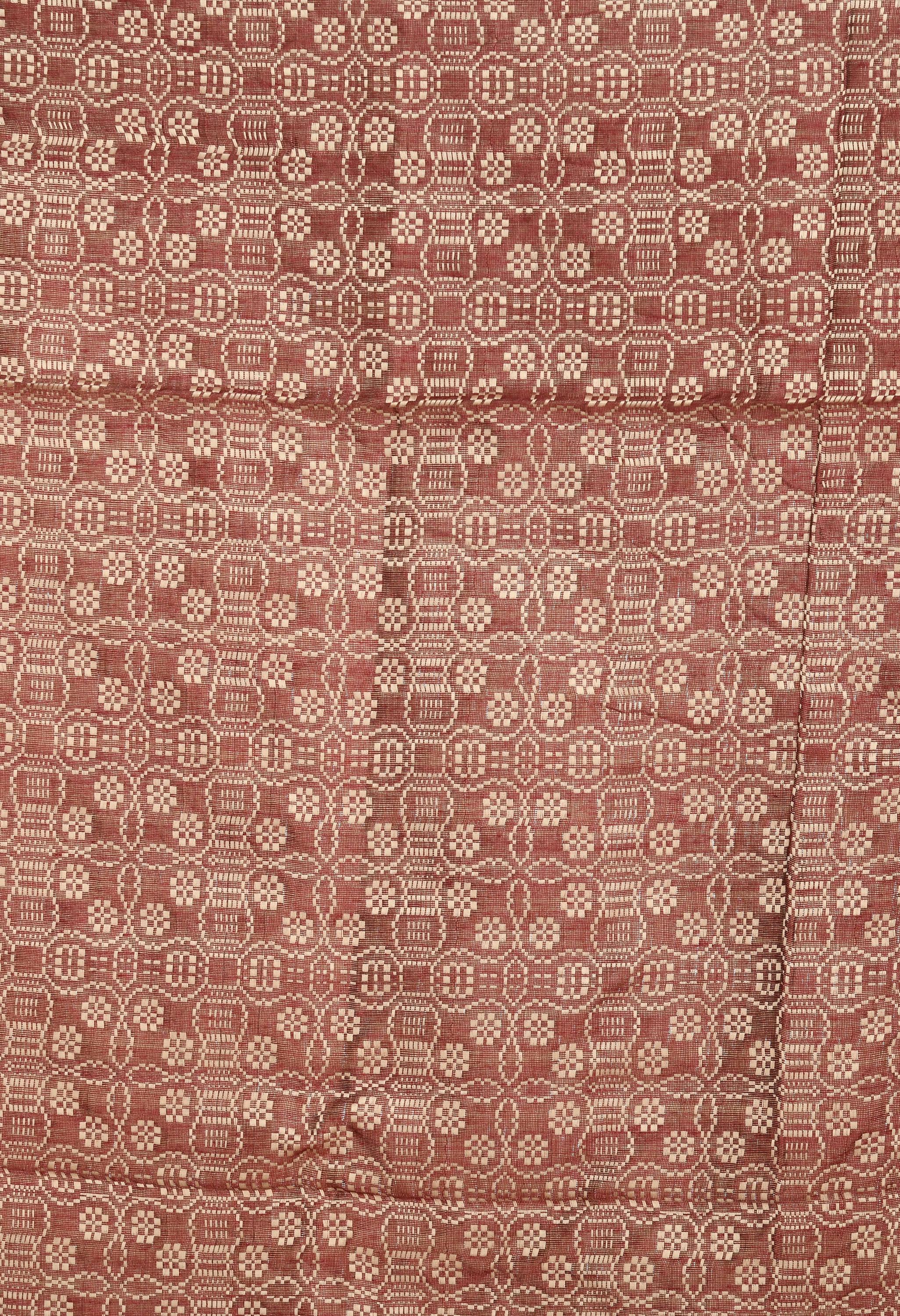 Mominos Fashion Moeza Handloom Cotton Dark Maroon Dupatta - Distacart