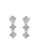 VOJ Silver Plated AD Studded Choker Jewellery Set