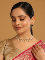 Nuyug 22K Gold Plated Regal Kundan & Pearl Matha Patti