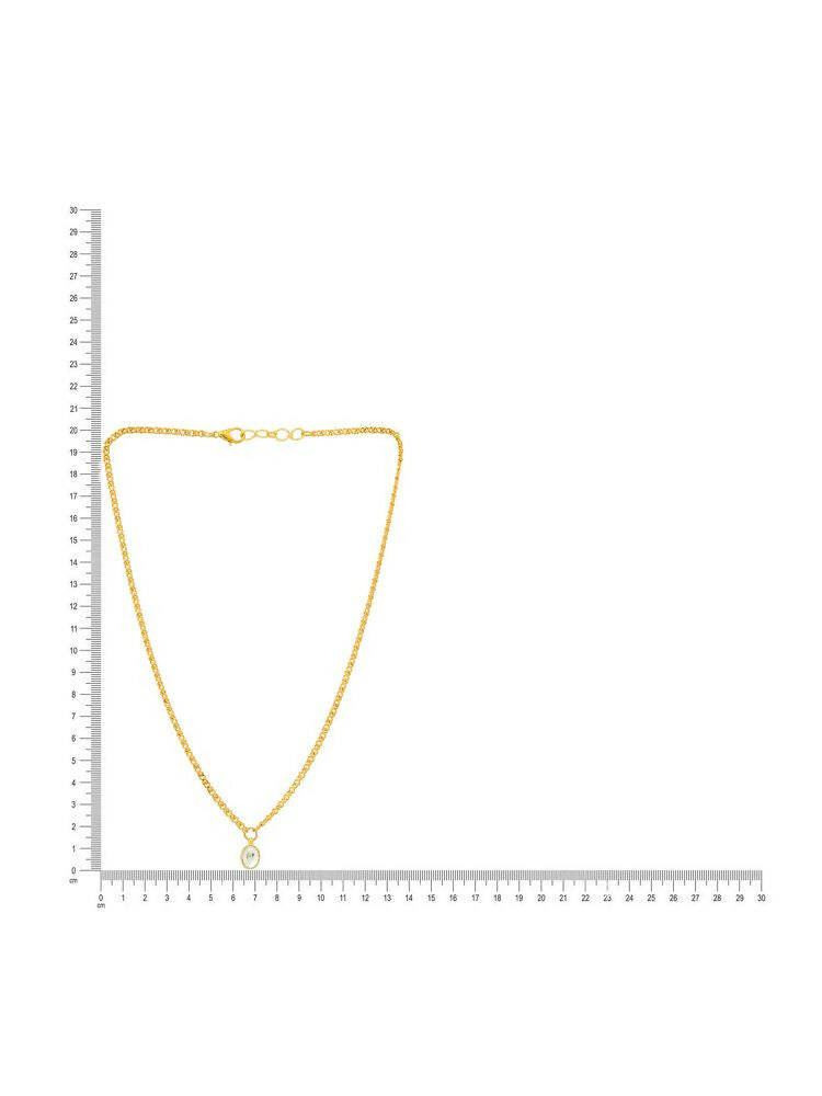 Minimalist Kundan Gold Necklace - Ruby Raang