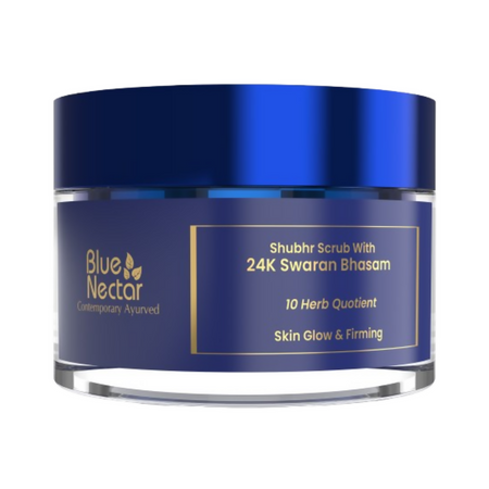 Blue Nectar Shubhr Face Scrub with 24K Gold Swaran Bhasam