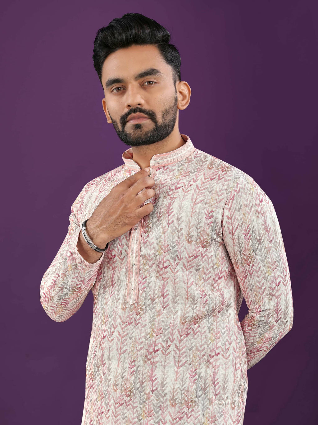 Anaita Light Pink Digital Print Kurta