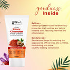 Globus Naturals Daily Glow Kesar Chandan Face Cream with SPF, Skin Lightening Formula For All Skin Types - Distacart
