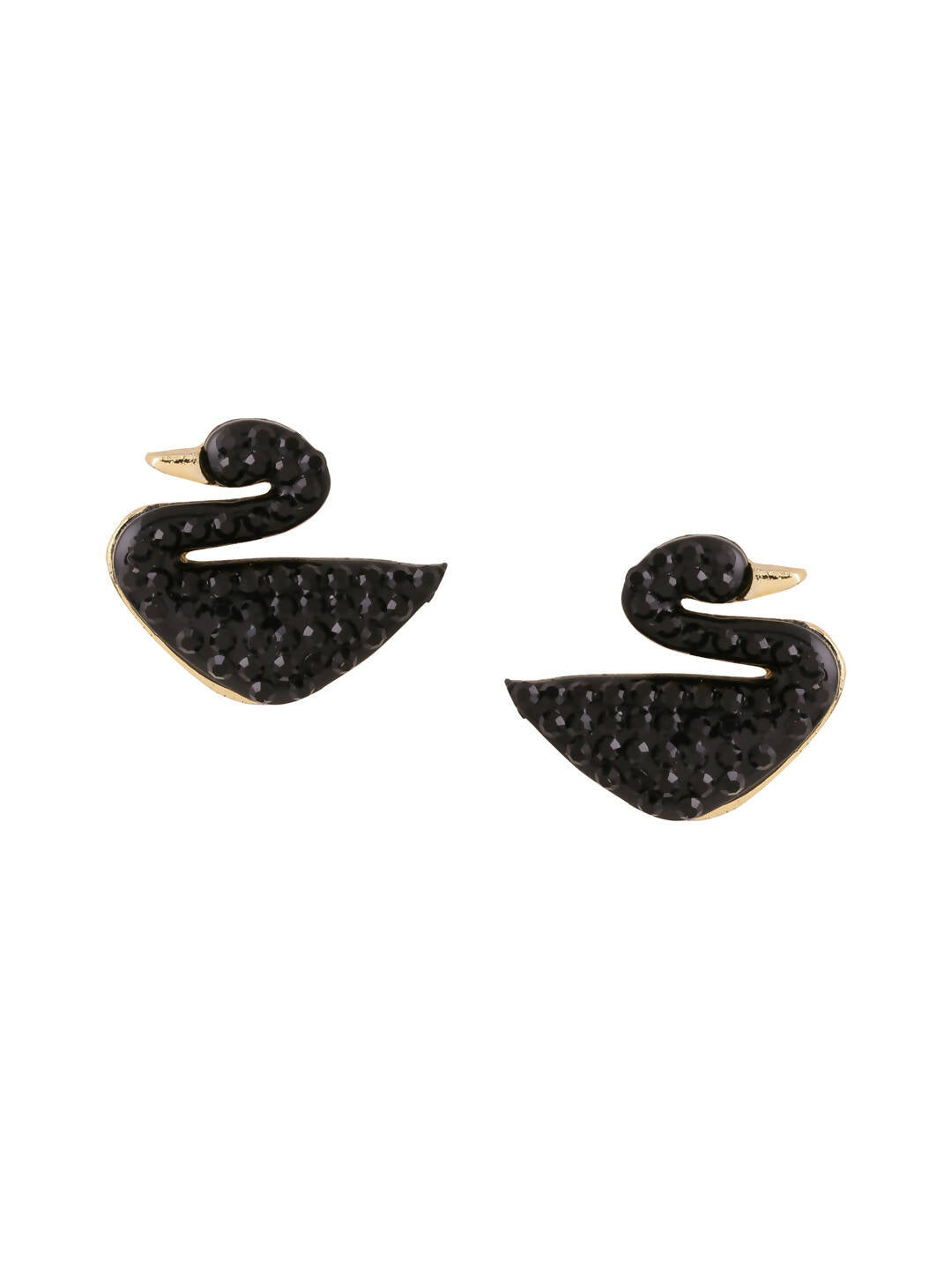 NVR Women Black Cz Studded Studs Earrings - Distacart
