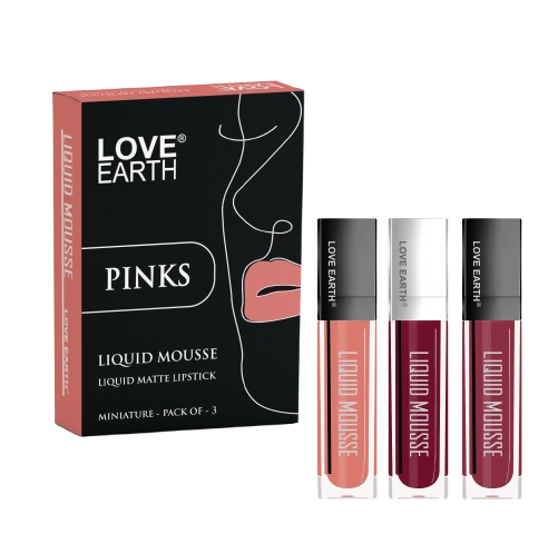 Love Earth Liquid Mousse Matte Lipstick - Pinks