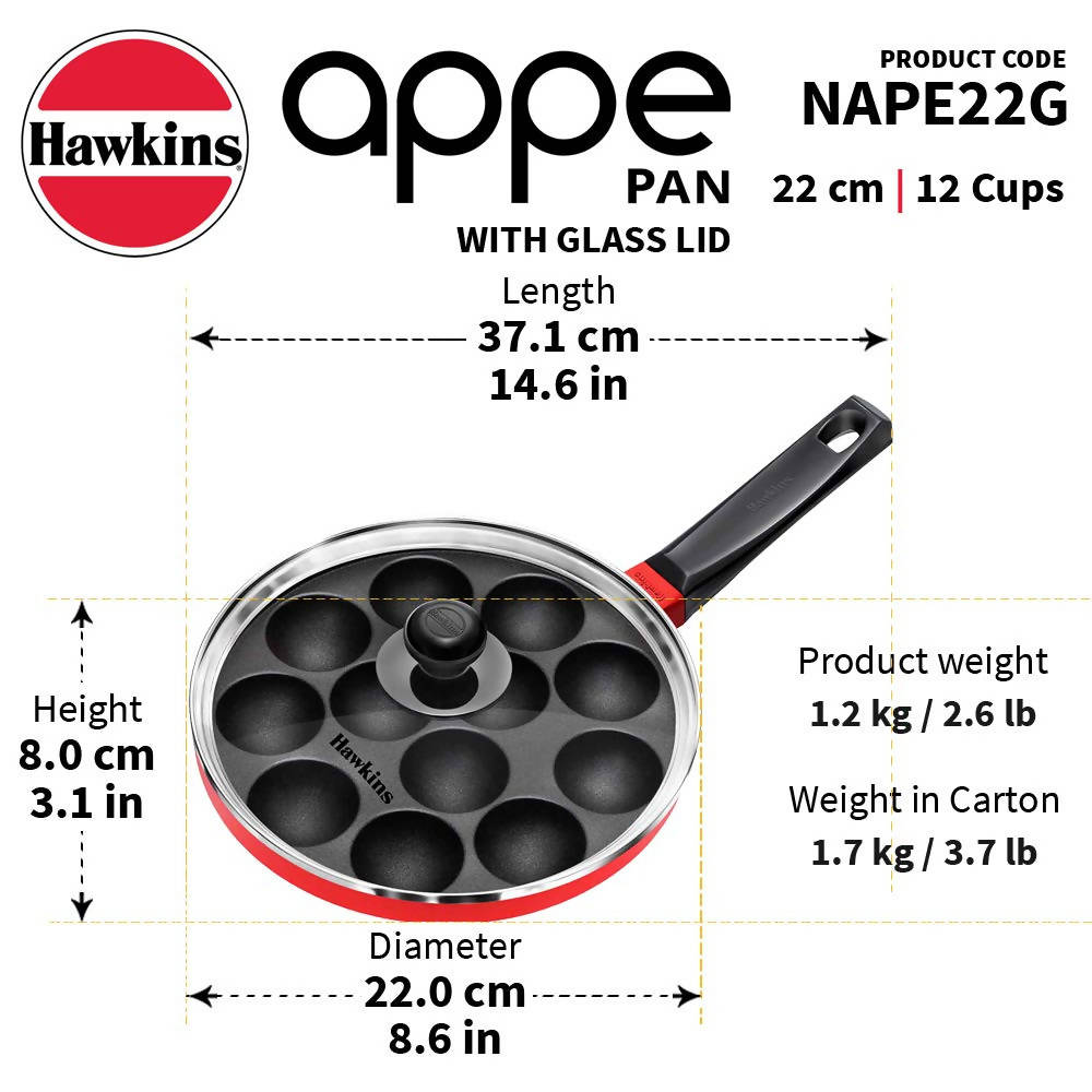 Hawkins Nonstick Appe Pan With Glass Lid