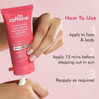mCaffeine Clear Glow 1% Kojic Acid, Alpha Arbutin Daily Brightening Sunscreen