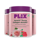 PLIX The Plant Fix Plant-Based Collagen Builder, Advanced Anti-Ageing Formula- Rose