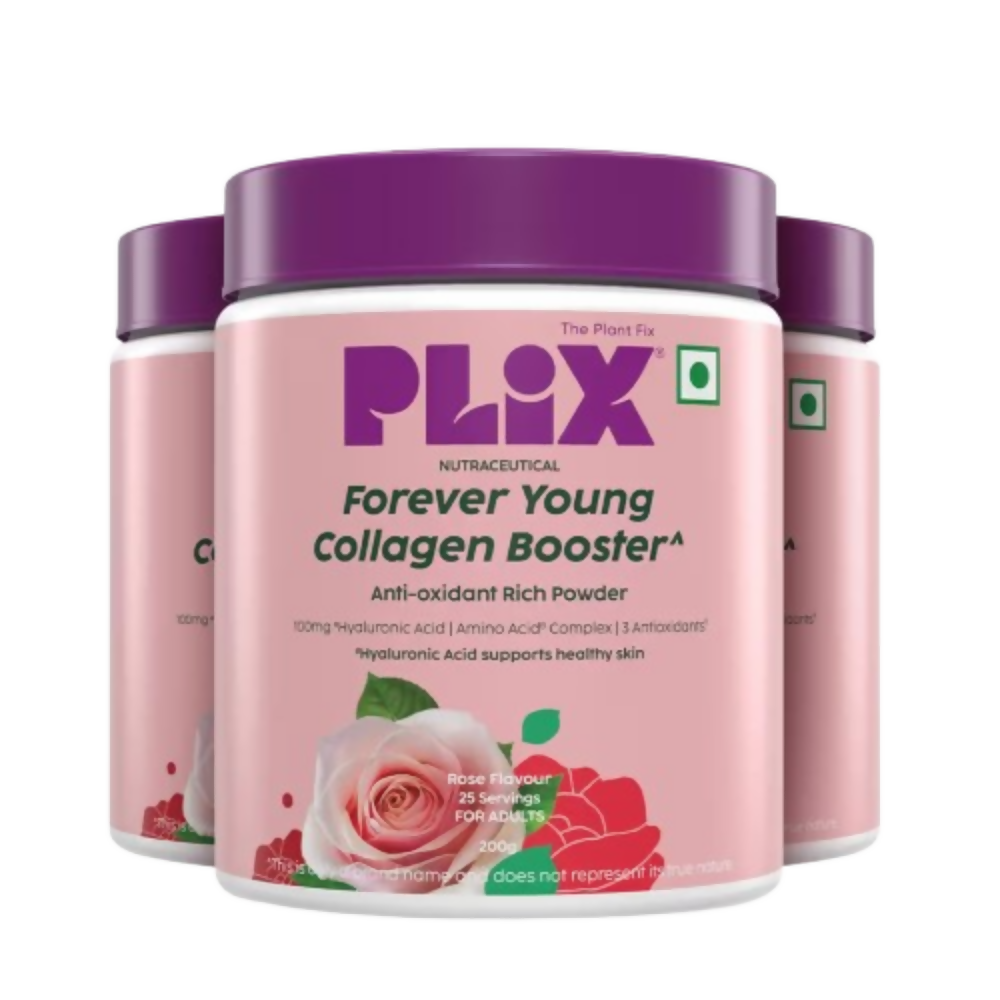 PLIX The Plant Fix Plant-Based Collagen Builder, Advanced Anti-Ageing Formula- Rose