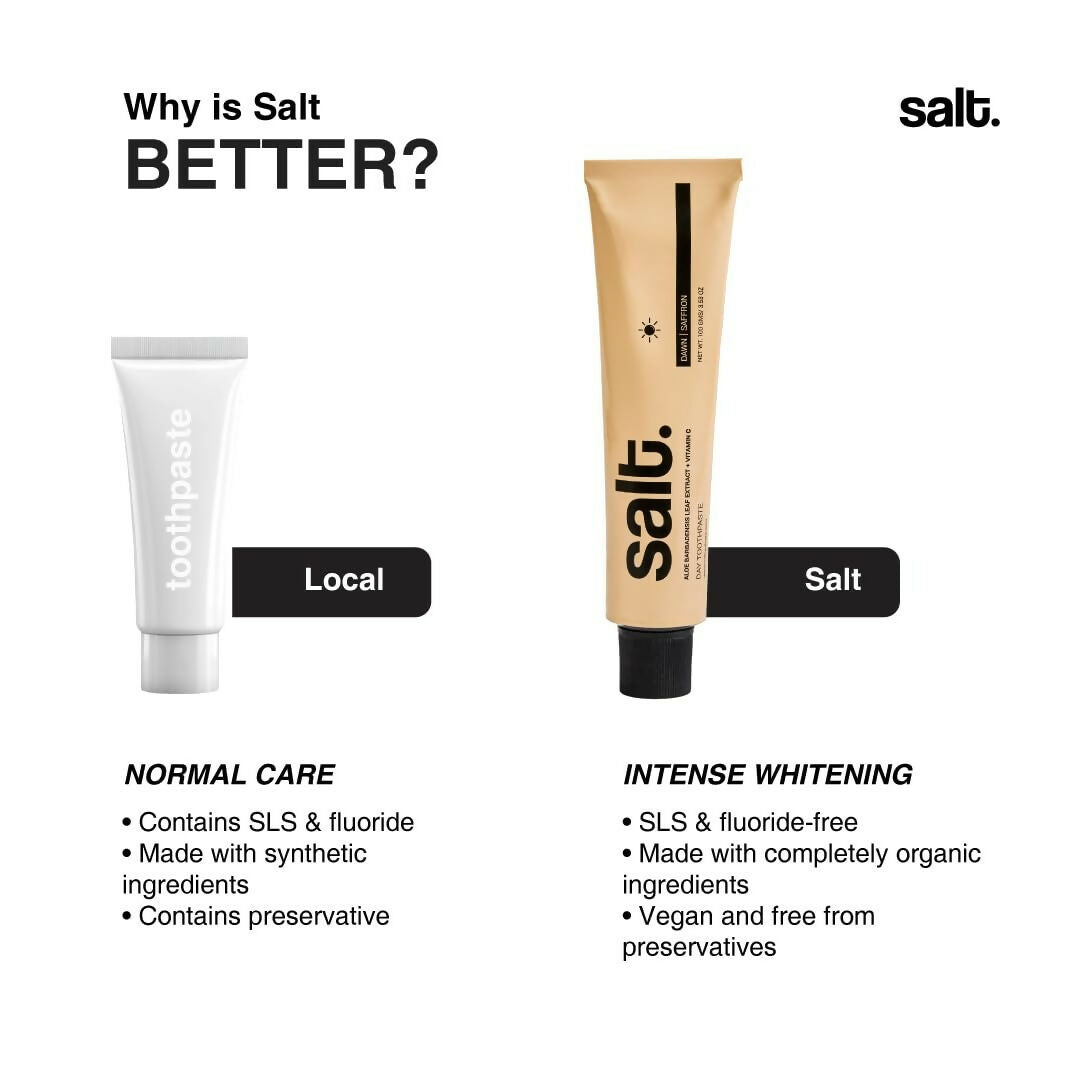 Salt. Oral Care Saffron Dawn Day Toothpaste - Distacart