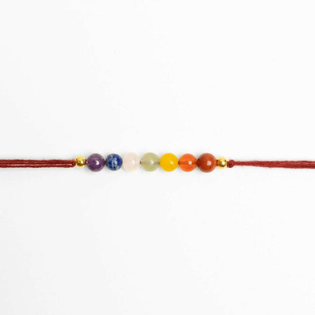 Indianvibez Bodh Eternal Aura Real Crystal Stone Rakhi With Authenticity Certificate