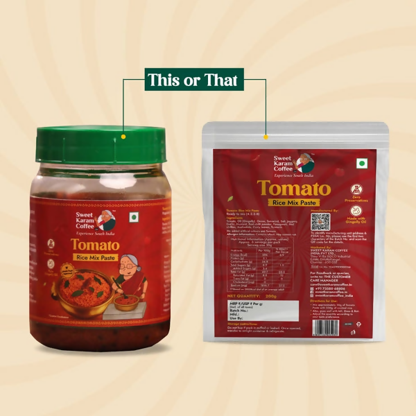 Sweet Karam Coffee Tomato Rice Mix Paste (Ready in Minutes) - Distacart