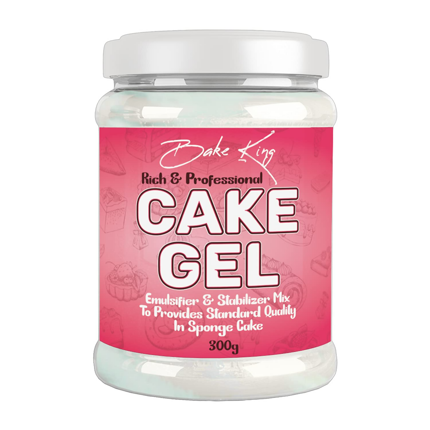 Bake King Cake Gel, Cake Sponge Improver Useful When Making Eggless Cakes