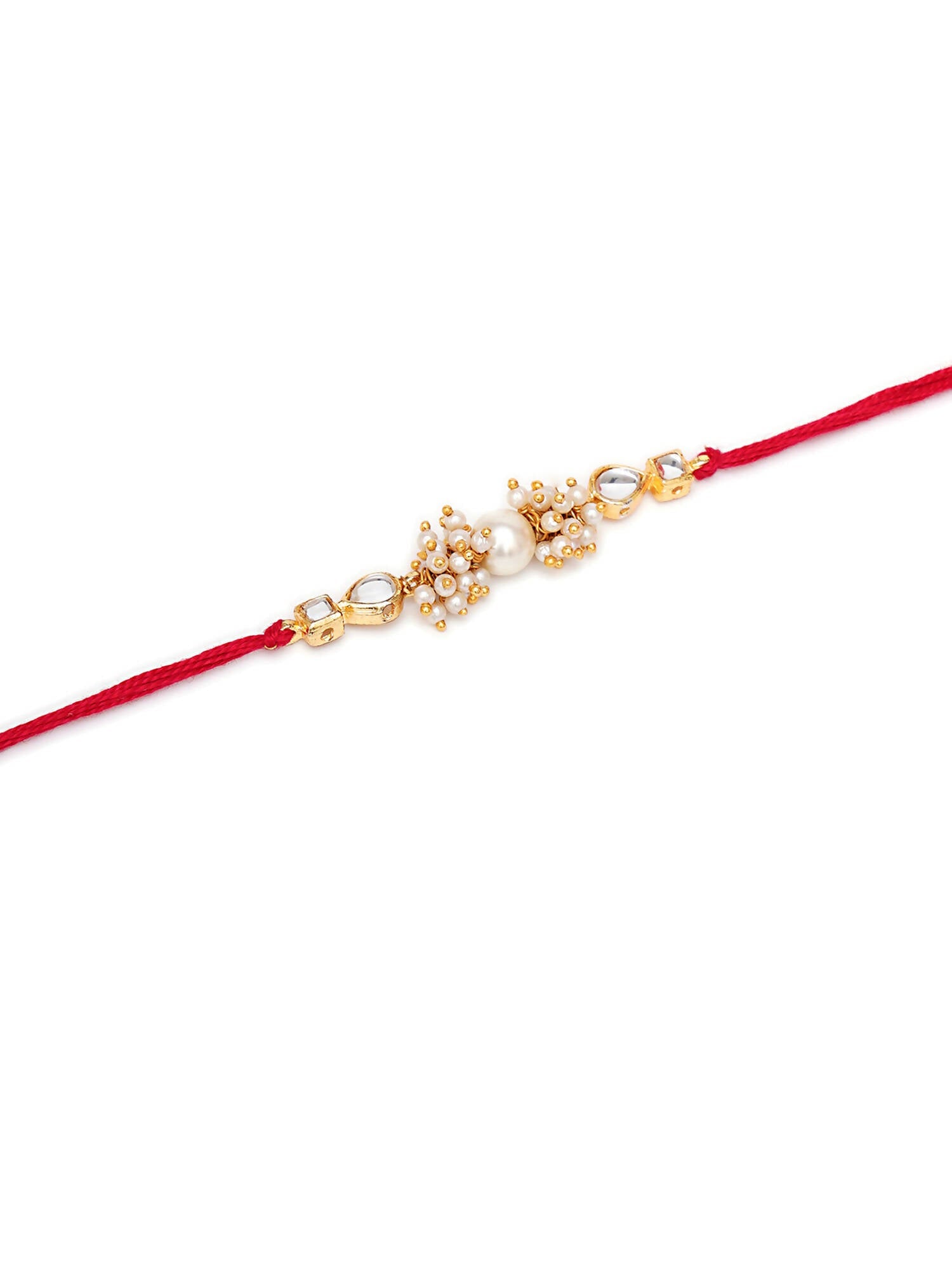 Designer kundan Rakhi - Ruby Raang - Distacart