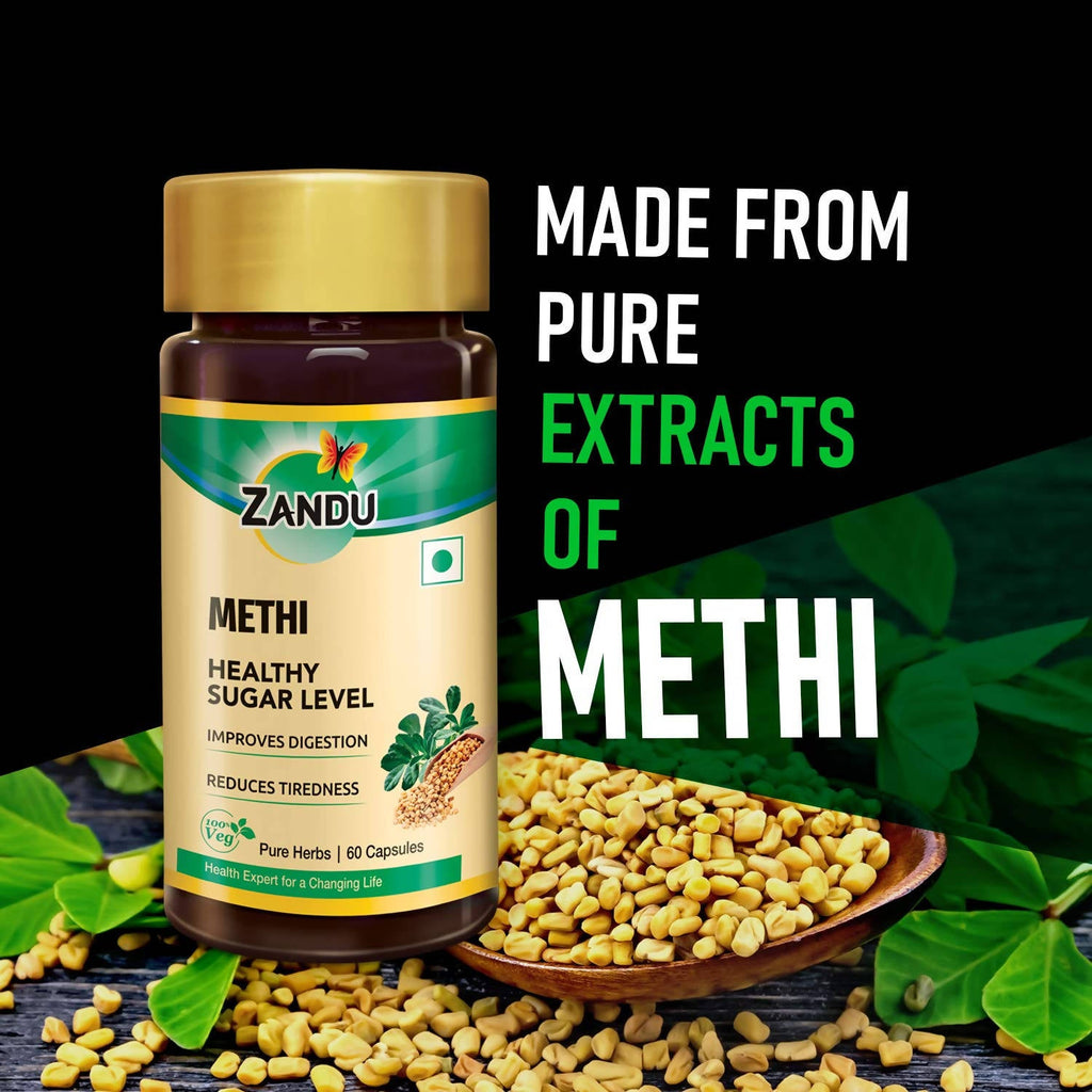Zandu Methi Healthy Sugar Level Capsules benefits