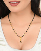 VOJ Gold Plated Round Design Beaded Chain Mangalsutra - Distacart
