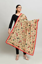 Joban Fashion Multi Color Cotton Embroidery Work Phulkari Dupatta