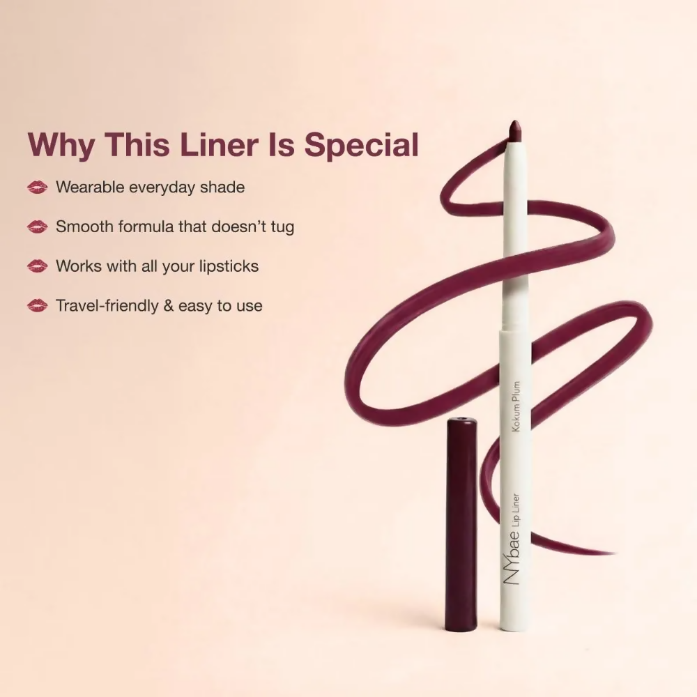 NY Bae 2-in-1 Lip Liner & Lip Colour - Kokum Plum - Distacart