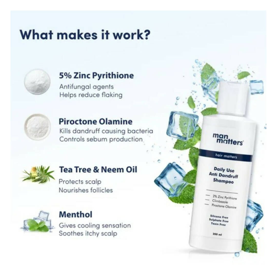 Man Matters Anti Dandruff Daily Use Shampoo - Distacart