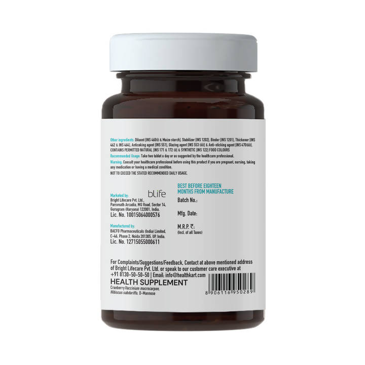 HK Vitals Cranberry + D-Mannose Tablets