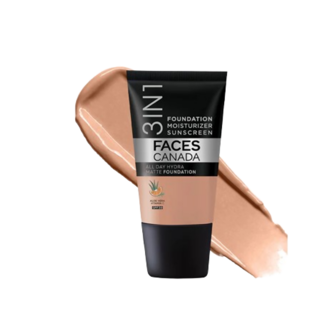 Faces Canada All Day Hydra Matte Mini Foundation - Caramel Natural 023 - Distacart