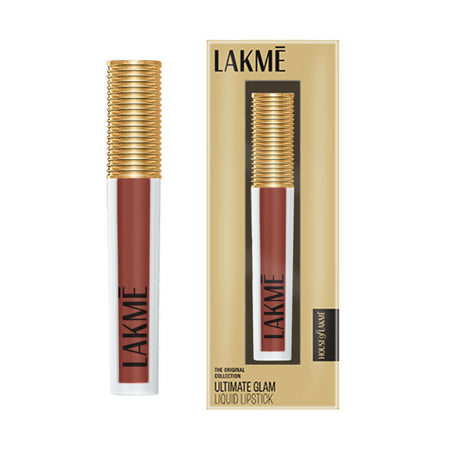Lakme Ultimate Glam Matte Liquid Lipstick - Nude Latte