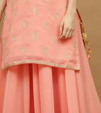 Joban Fashion Lite Beige Georgette Lehenga Set