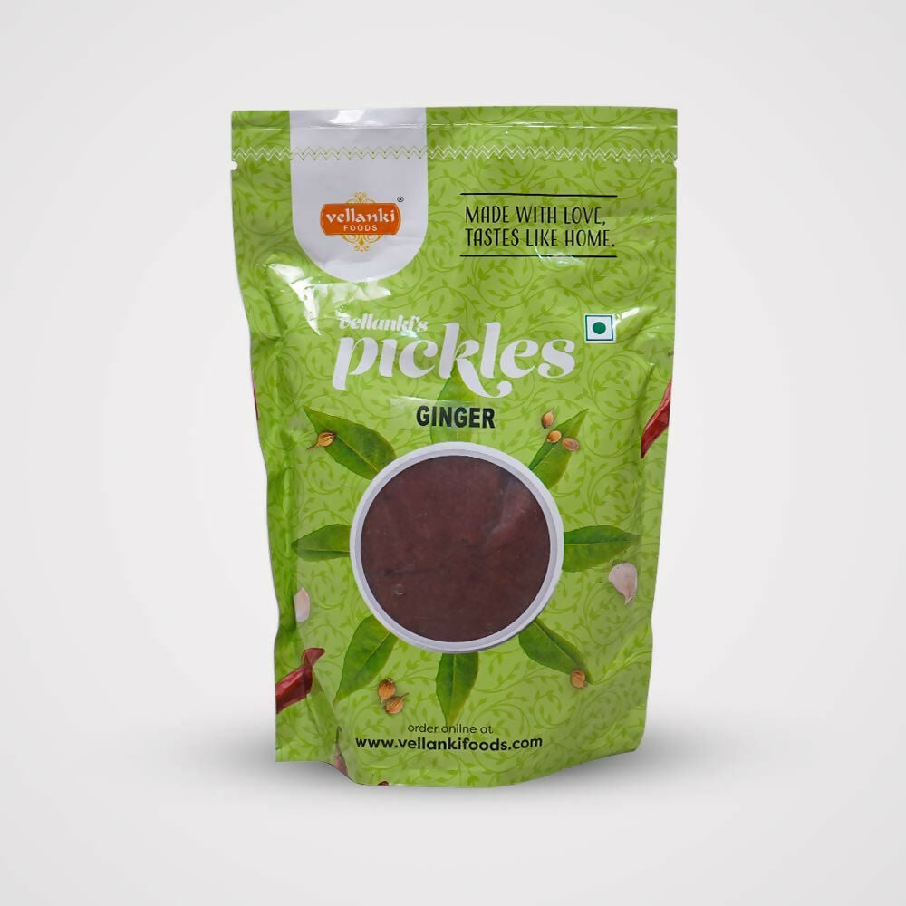 Vellanki Foods Andhra Pickles Combo Pack (250 gm Each) - Ginger Pickle,Tomato Pickle - Distacart