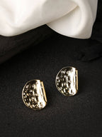 NVR Women Gold-Plated Contemporary Studs Earrings - Distacart