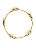 Antique Finish Kundan bangle - Ruby Raang