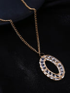 NVR Women Gold-Polished Oxidised Bohemian Necklace