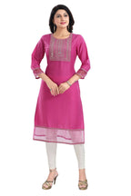 Snehal Creations Wonderful Art Silk Designer Long Kurti Tunic With Zari Embroidery - Distacart