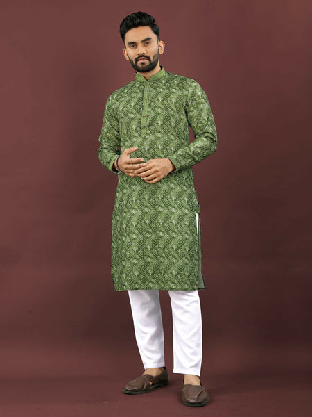 Anaita Green Digital Print Kurta