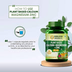 Himalayan Organics Plant Based Calcium + Magnesium + Zinc, D3+K2 Vegetarian Capsules - Distacart