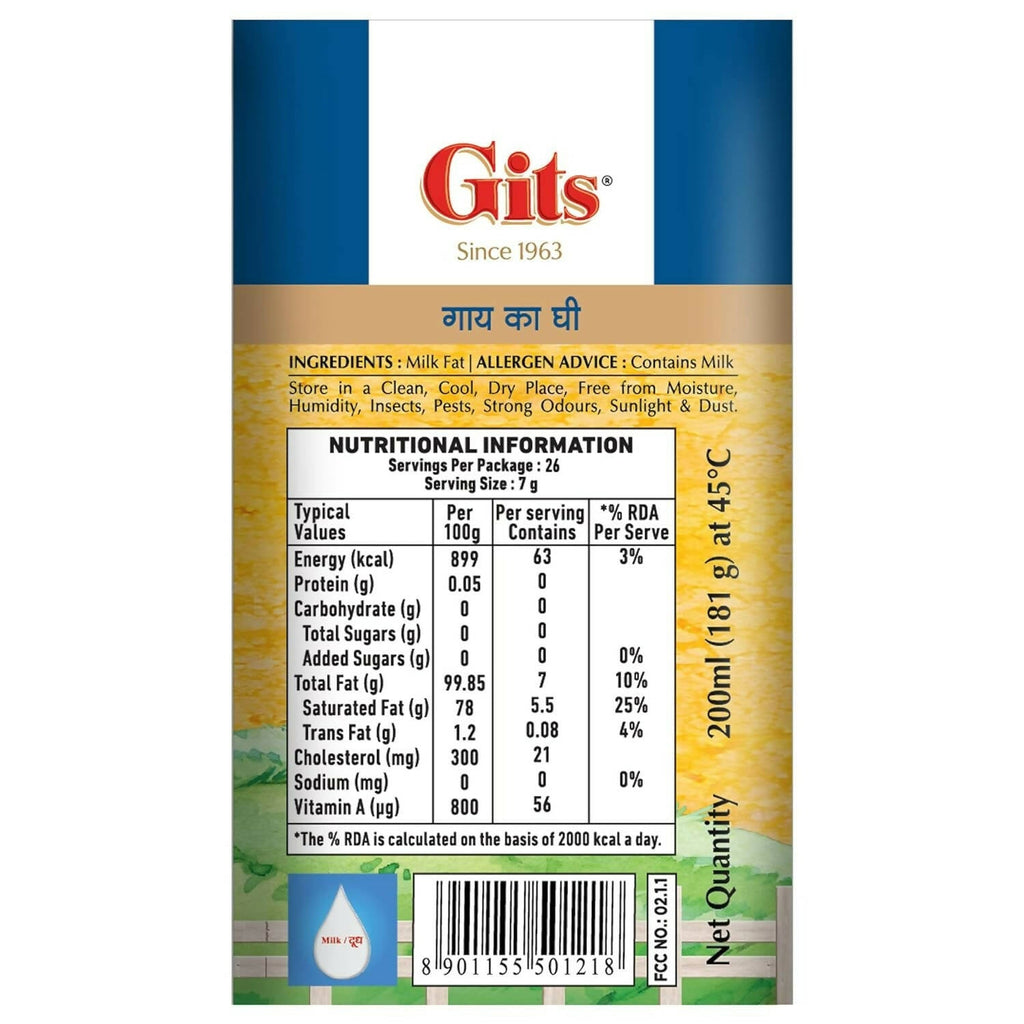 Gits Cow Ghee - Distacart