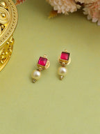 Ruby Raang Garnet Glamour Earrings - Distacart